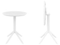 Стол пластиковый складной Sky Folding Table Ø60 белый