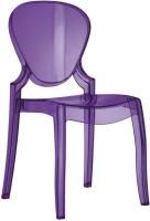 Стул прозрачный Queen фиолетовый