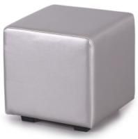 Банкетка (пуфик) куб серебро ПФ-01