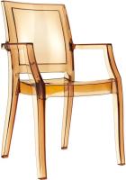 Кресло прозрачное Arthur янтарный
