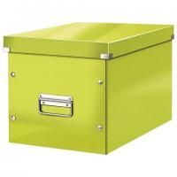 Короб архивный LEITZ "Click & Store" L, 310х320х360 мм, ламинированный картон, разборный, зеленый, 61080054, 61080064