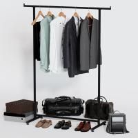 Рейл для одежды SNELLO-NERO в стиле Лофт, черная