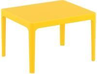 Столик пластиковый журнальный Sky Side Table желтый
