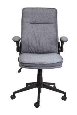 Кресло поворотное Boris, серый, ткань