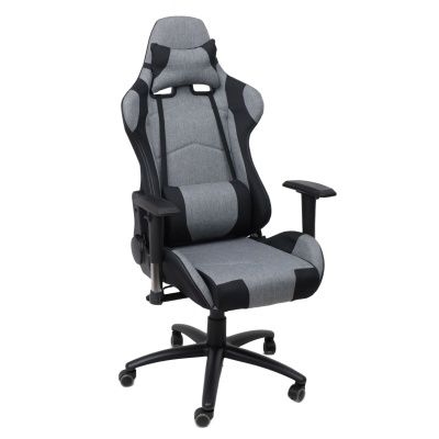 Кресло поворотное Savage, серый + черный, ткань