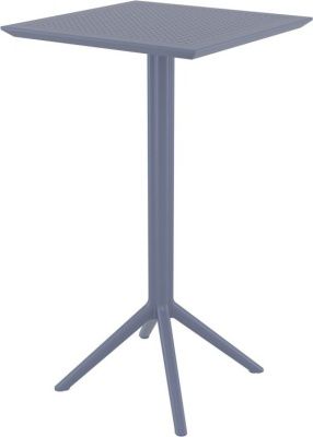 Стол пластиковый барный складной Sky Folding Bar Table 60 темно-серый