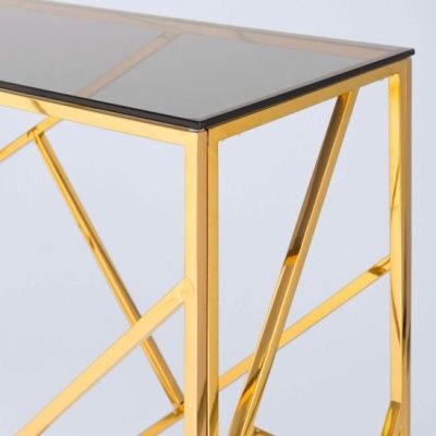Консольный столик Арт Деко 120 x 40 золото