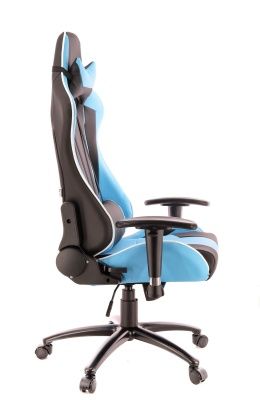Геймерское кресло Everprof Lotus S5 Экокожа Голубой