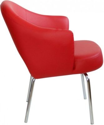 Кресло с обивкой A621 красный