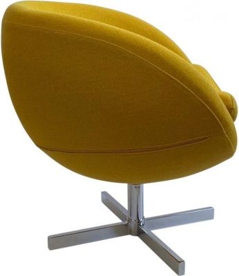 Кресло дизайнерское A686 желтый