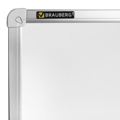 Доска магнитно-маркерная (90х120 см), алюминиевая рамка,   BRAUBERG стандарт, 235522
