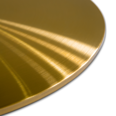 Подстолье нержавеющая сталь круглое, золотое, комбинированное, для ресторана, артикул 4027