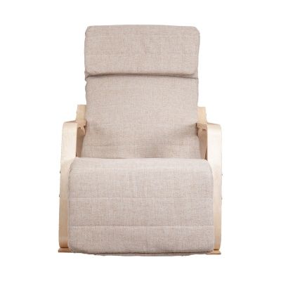 Кресло-качалка Smart, бежевый, ткань
