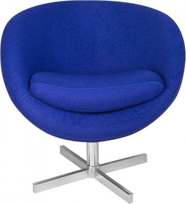 Кресло дизайнерское A686 синий