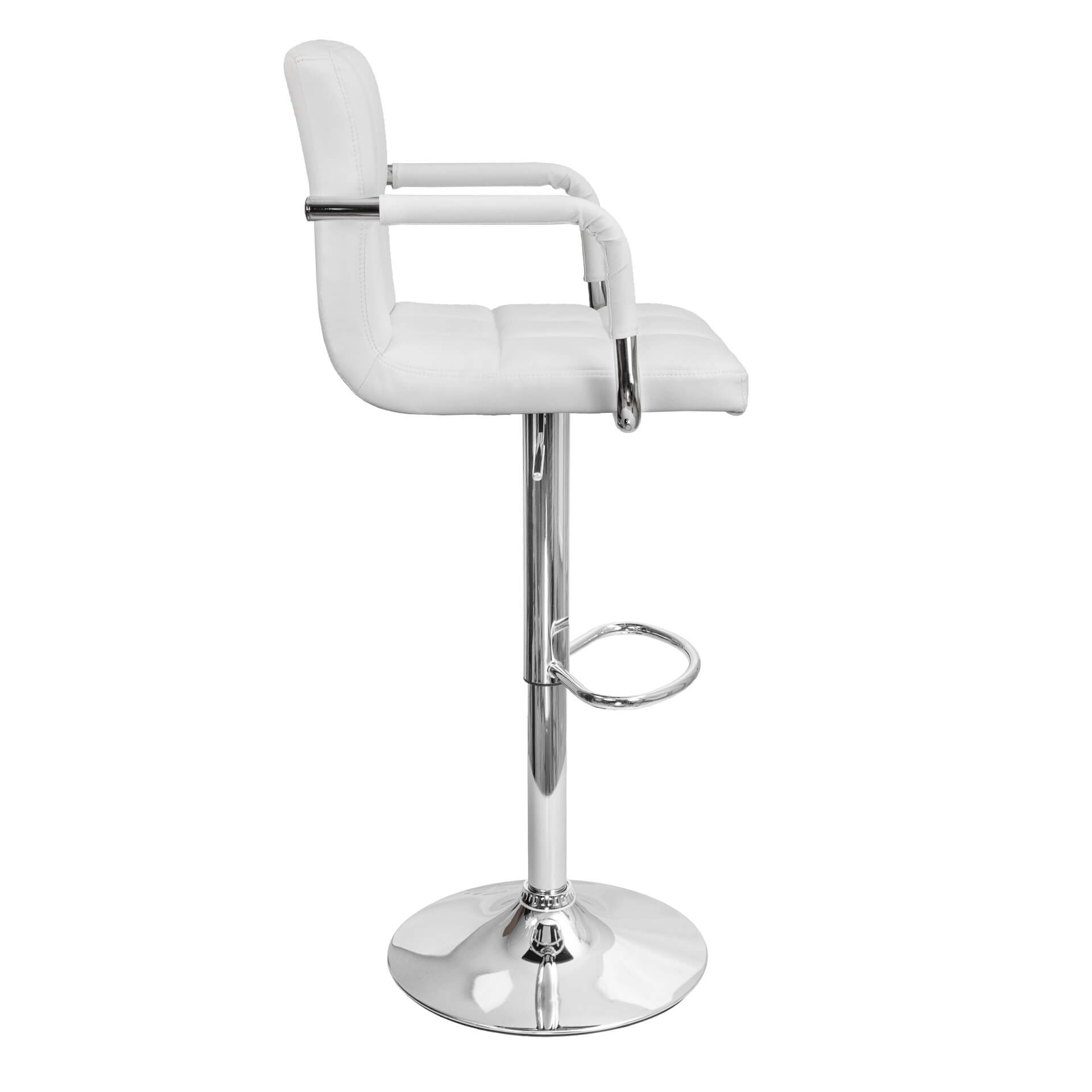 Стул барный Oregon, белый, экокожа
