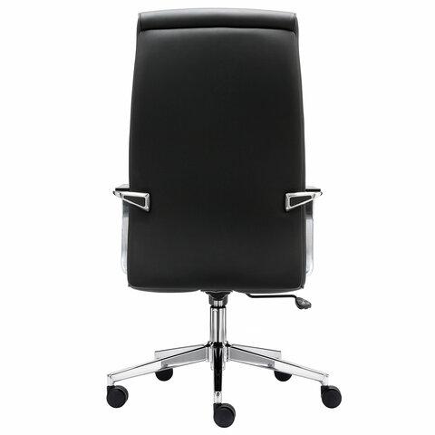 Кресло BRABIX PREMIUM "Solo EX-730", алюминий, хром, экокожа, черное, 532936