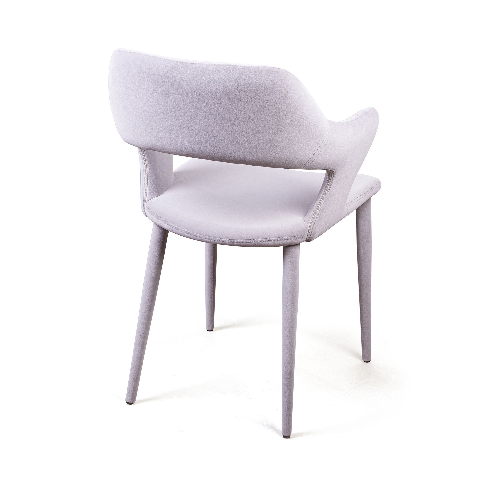 Стул Вудди, бархат серый