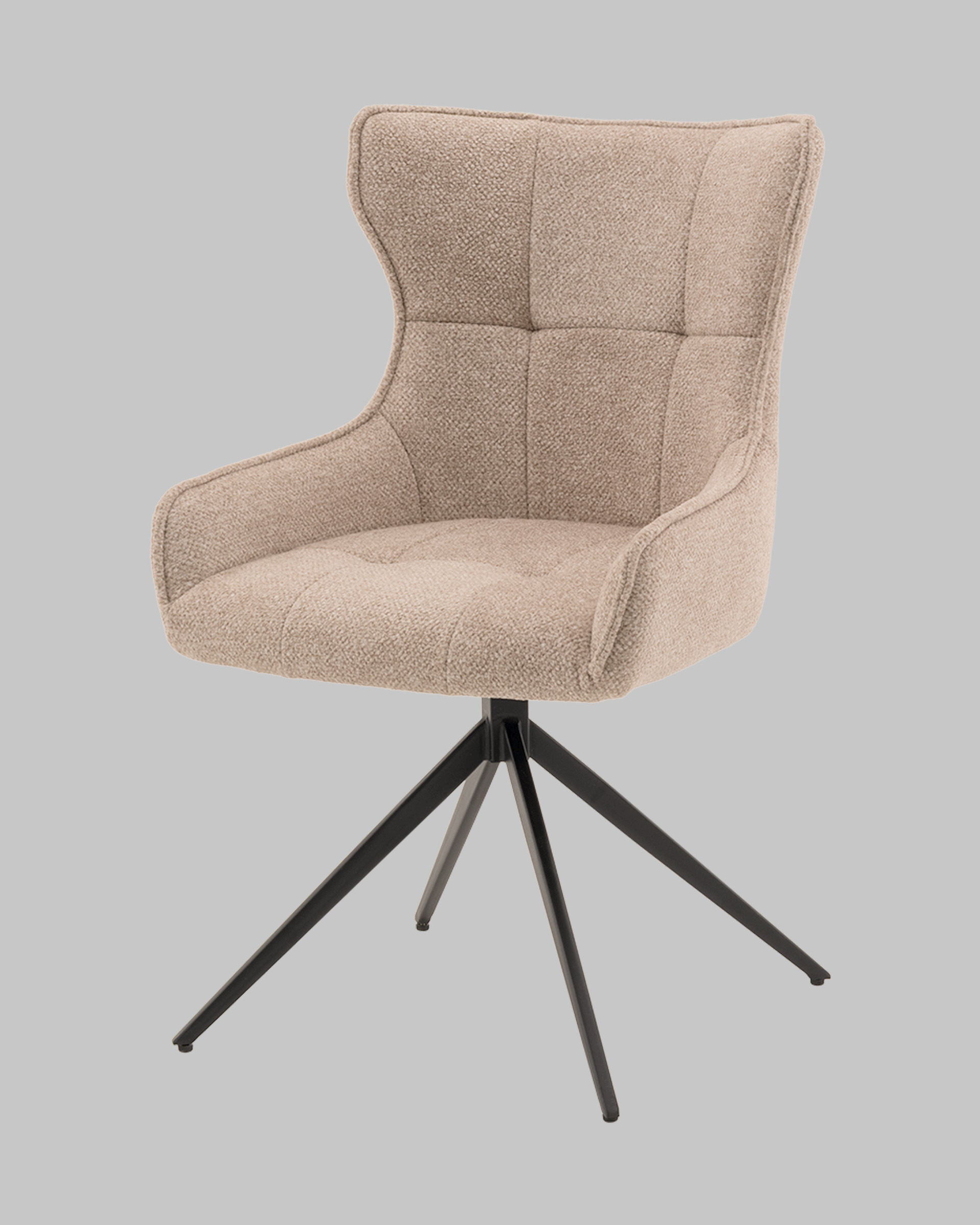 Стул Carlene вращающийся бежевый