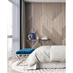 Банкетка ИНСИГНИЯ велюр синий сталь серебро