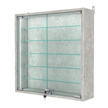 Витрина настенная №1-5А-П, Метрополитан Грей