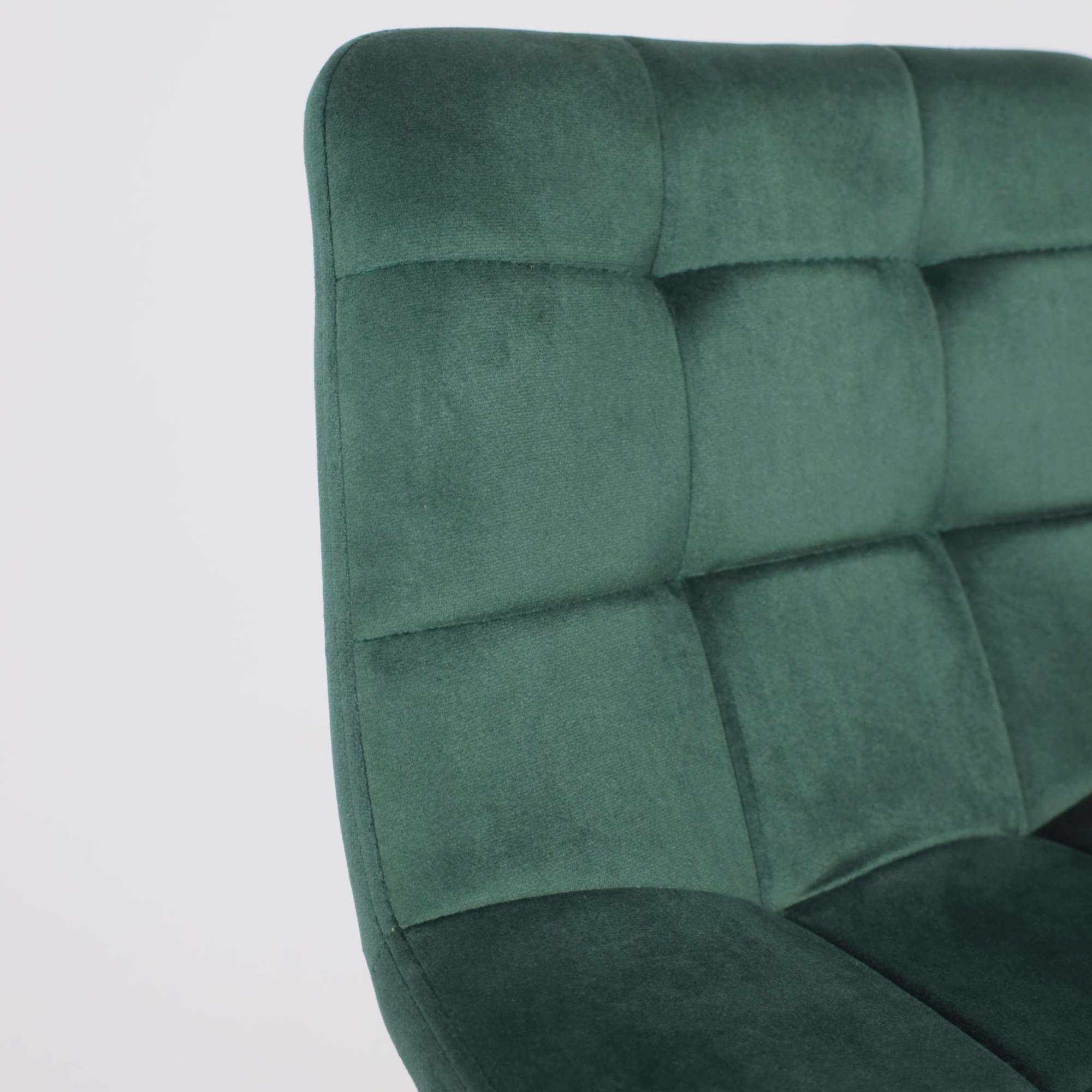 Стул барный Stella, зеленый, велюр