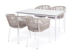 "Малага" обеденная группа на 4 персоны со стульями "Марсель"