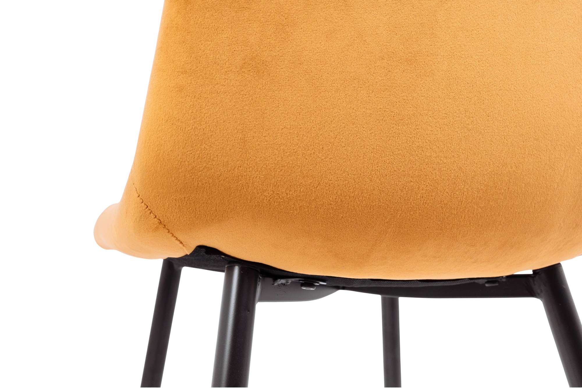 Стул Dallas, горчичный, велюр