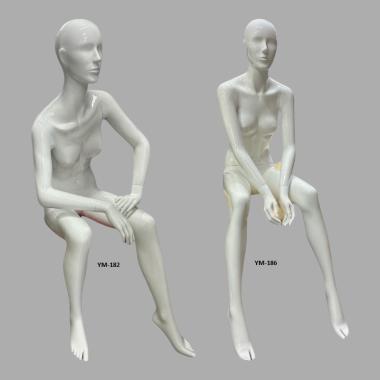YW Манекен женский сидячий, белый