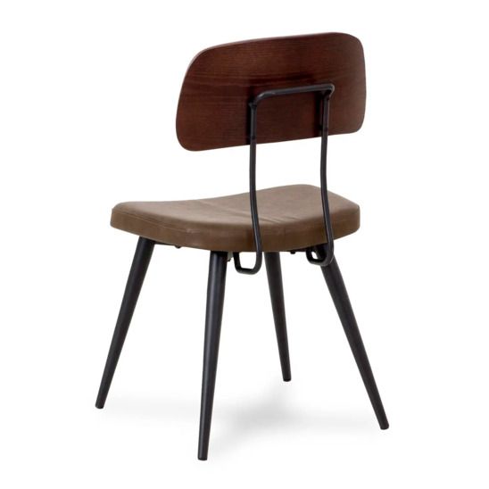 Стул Joni, темно-коричневый/ черный