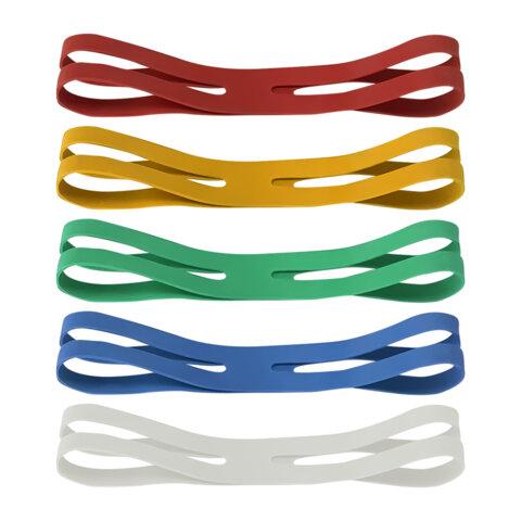 Резинки КРЕСТООБРАЗНЫЕ упаковочные, диаметр 160 мм, 25 шт., цветные, каучук, BRAUBERG, 440195