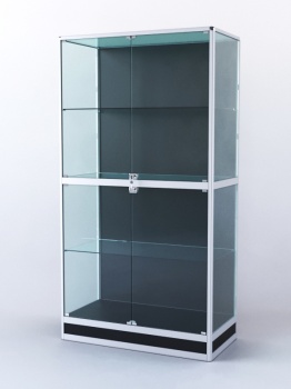 Витрина "ПРЯМОУГОЛЬНАЯ" №4-500-1 (задняя стенка - ДВП), Черный