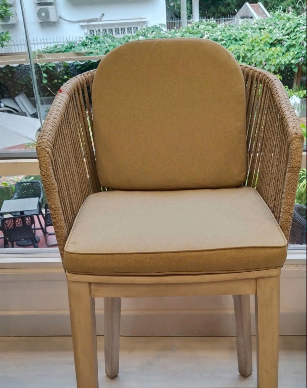 Подушка на спинку для кресла Flores натуральный