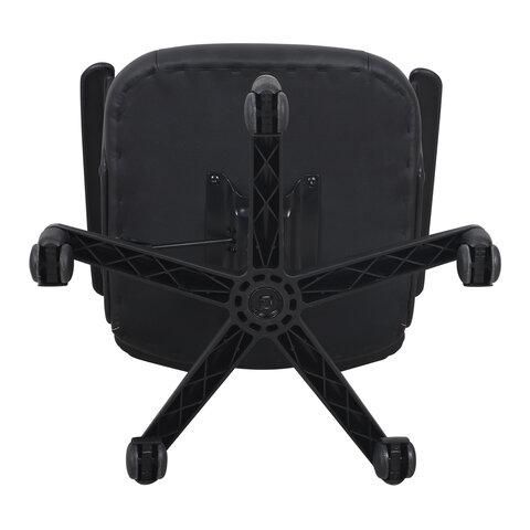 Кресло компьютерное BRABIX "Fighter GM-008", экокожа, черное/серое, 532507