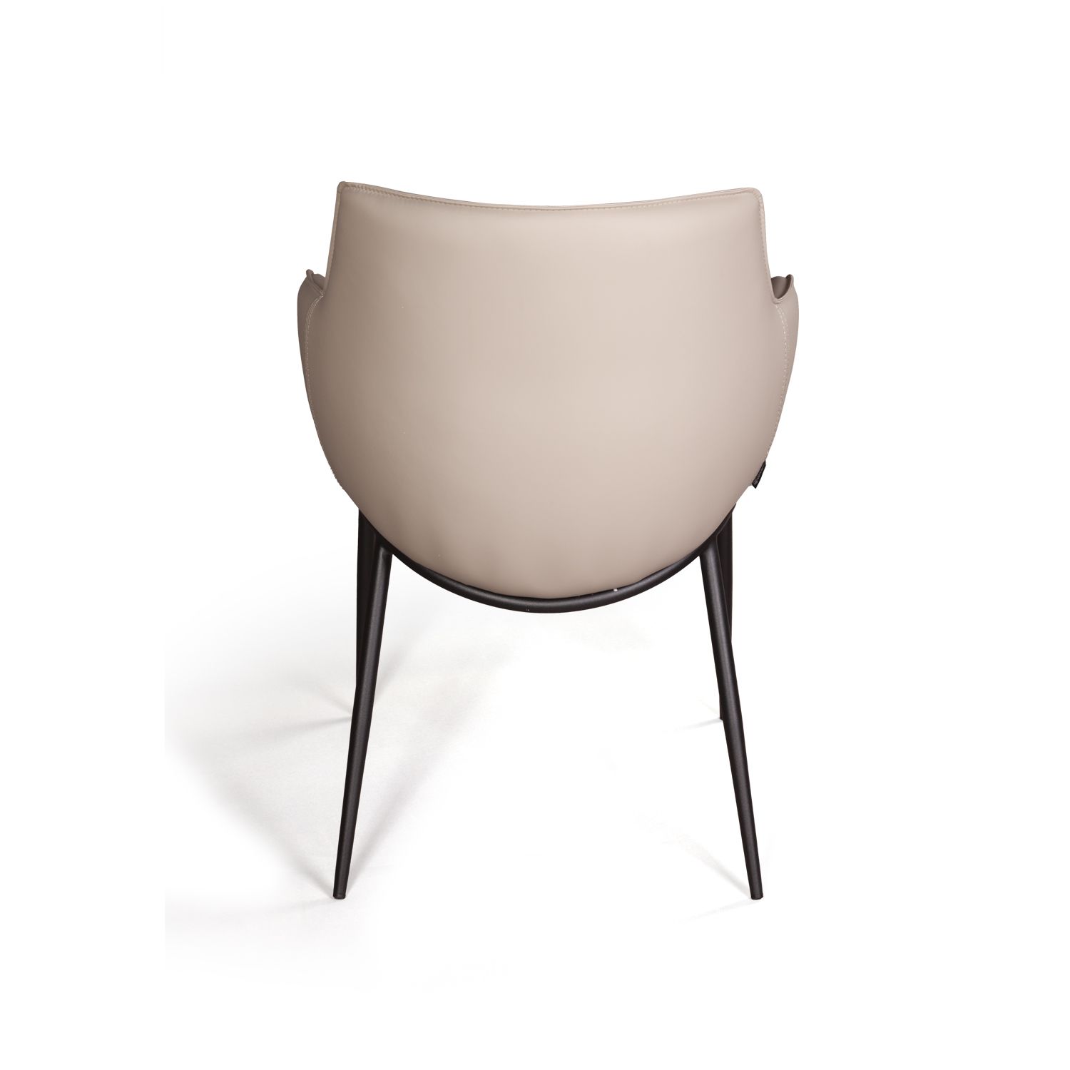 Стул с подлокотниками София, иск.кожа soft-touch, серый