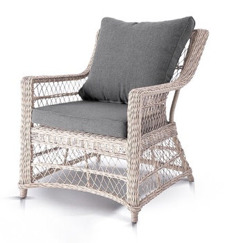 "Гранд Латте" кресло из искусственного ротанга, цвет бежевыйцвет Бежевый