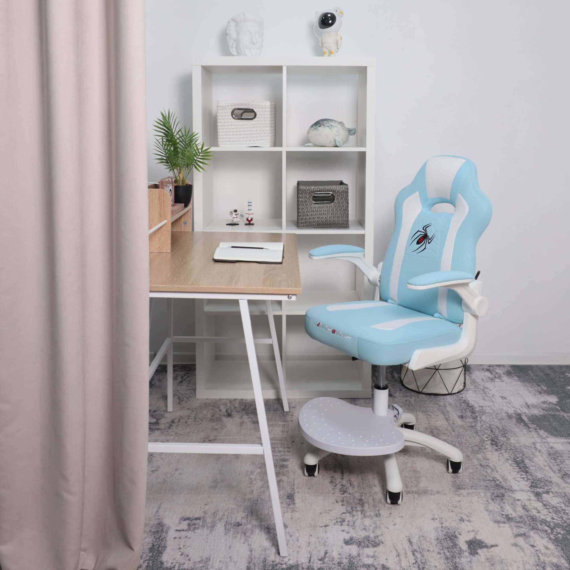 Кресло поворотное ELEN, ткань, (синий)