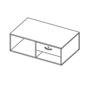 Верх прилавка глухого прямого