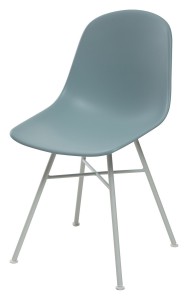 Стул BONNIE 292-CPP ICE BLUE/ WHITE на металлическом каркасе 