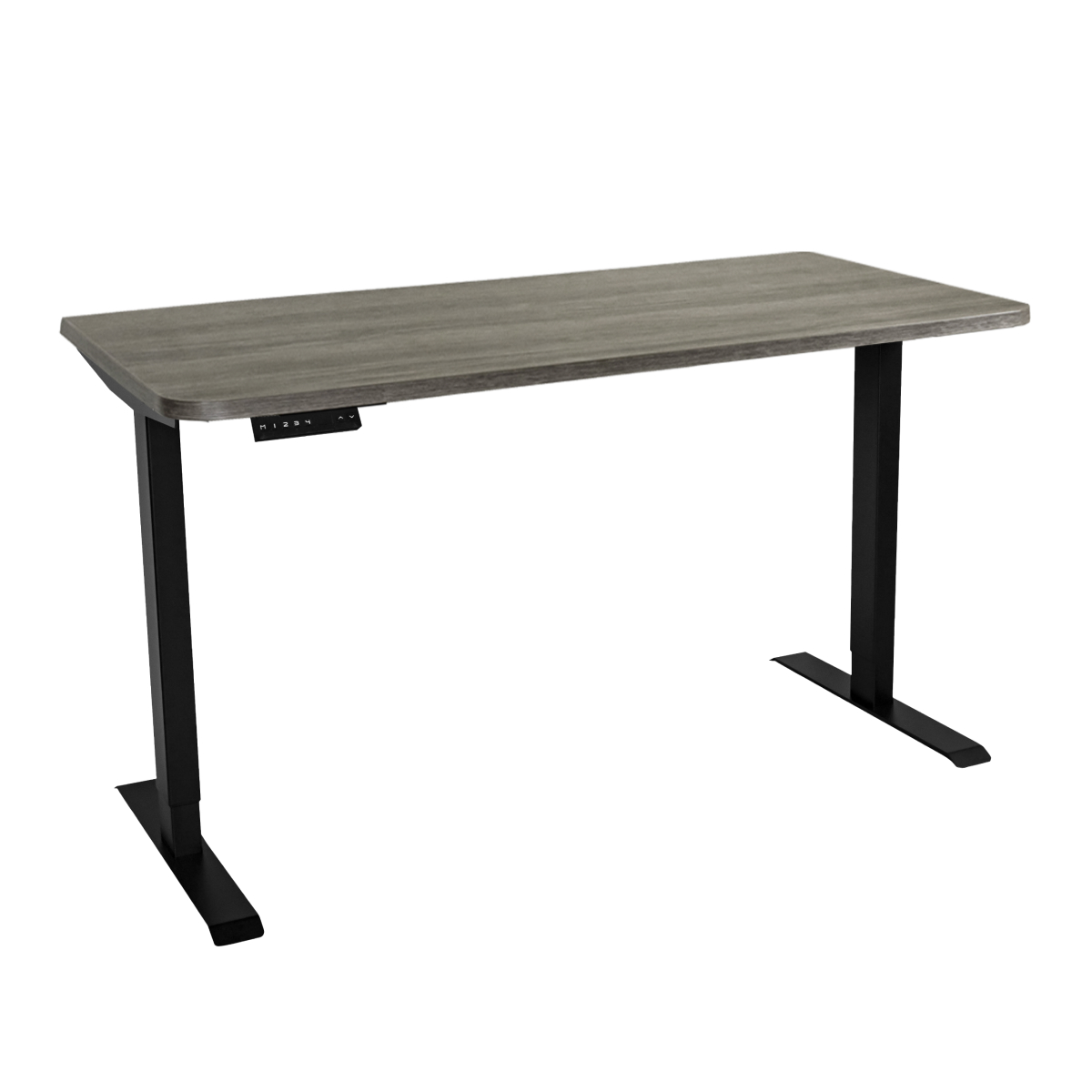Стол с регулировкой высоты электрический LuxAlto LA-T33-2AR2 черный/дуб серо-бежевый ЛДСП 135*70*2.5