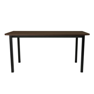 Стол офисный LuxAlto LA-T33-ST45 черный/трюфель ЛДСП 160*70*2.5, прямые углы