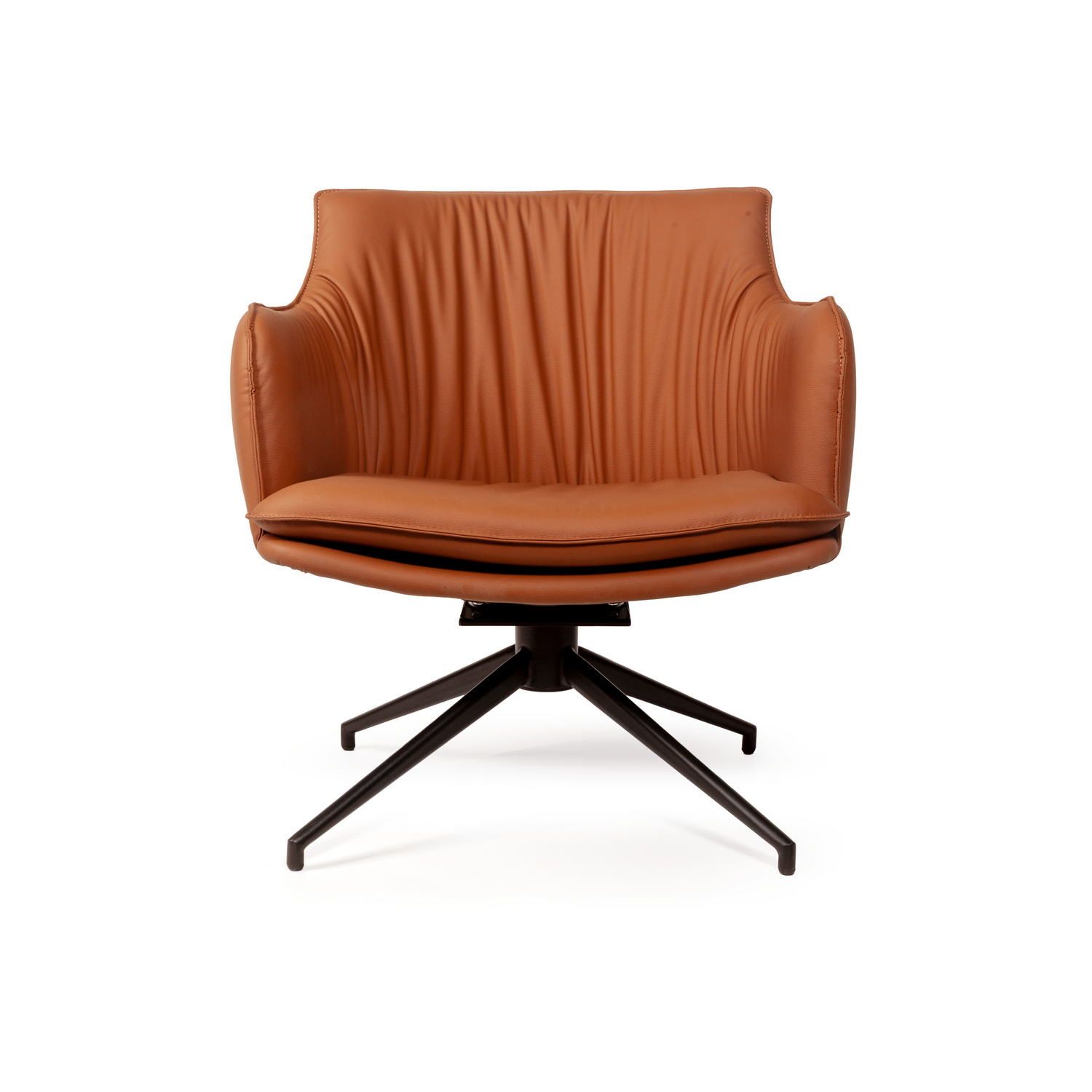 Лаунж кресло Sofia, экокожа терракот