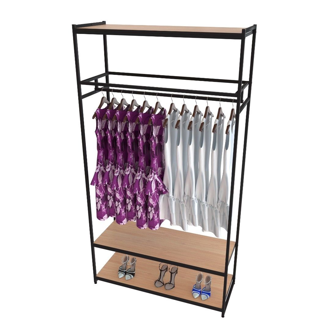 Стеллаж для одежды в стиле Лофт A22120-13