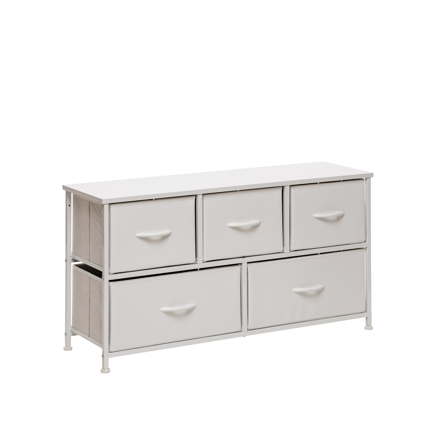 Комод Leset Линкс широкий, Каркас Белый, ящики Белые цвет Белый