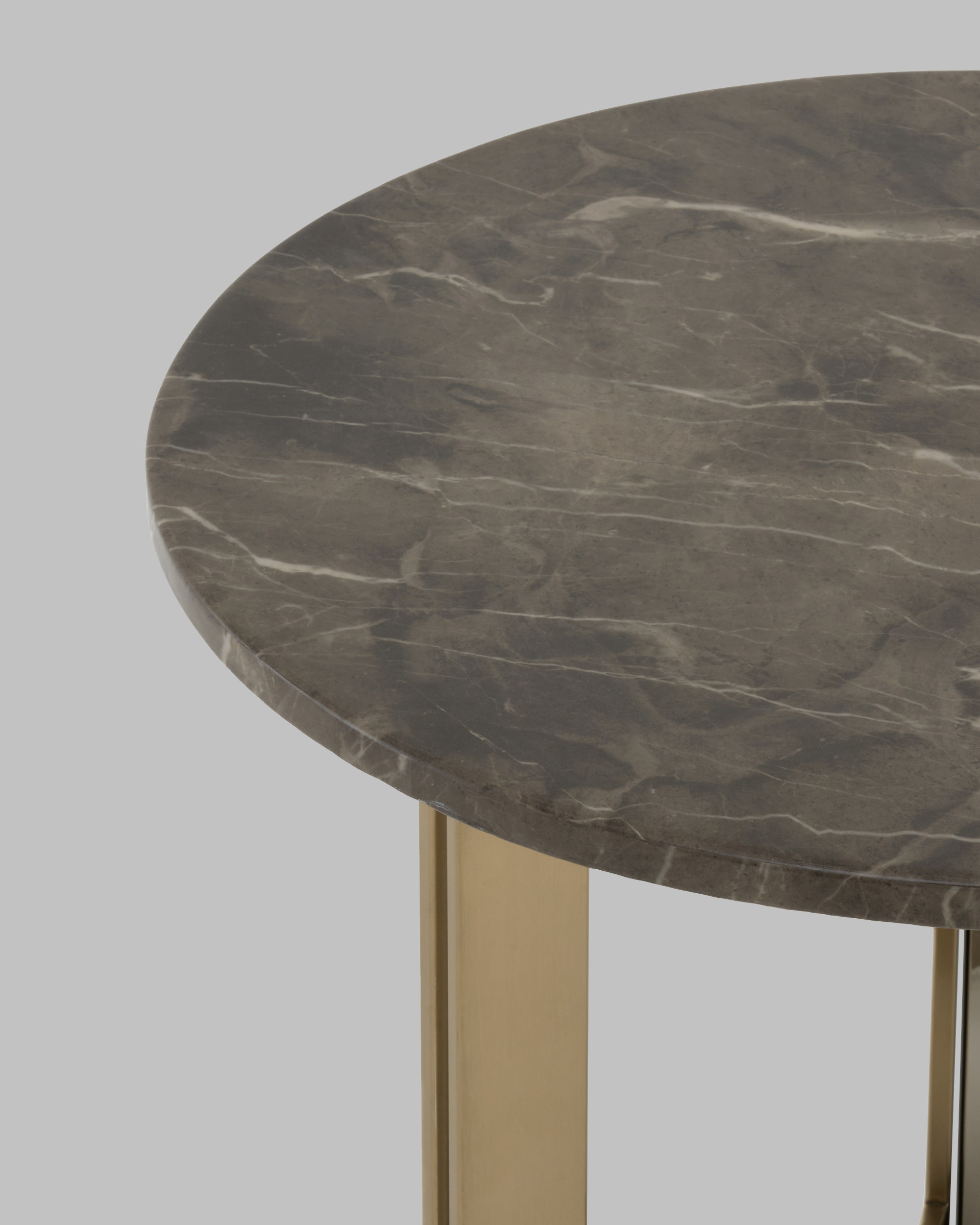 Журнальный столик Кассия 60*60 см темная керамика