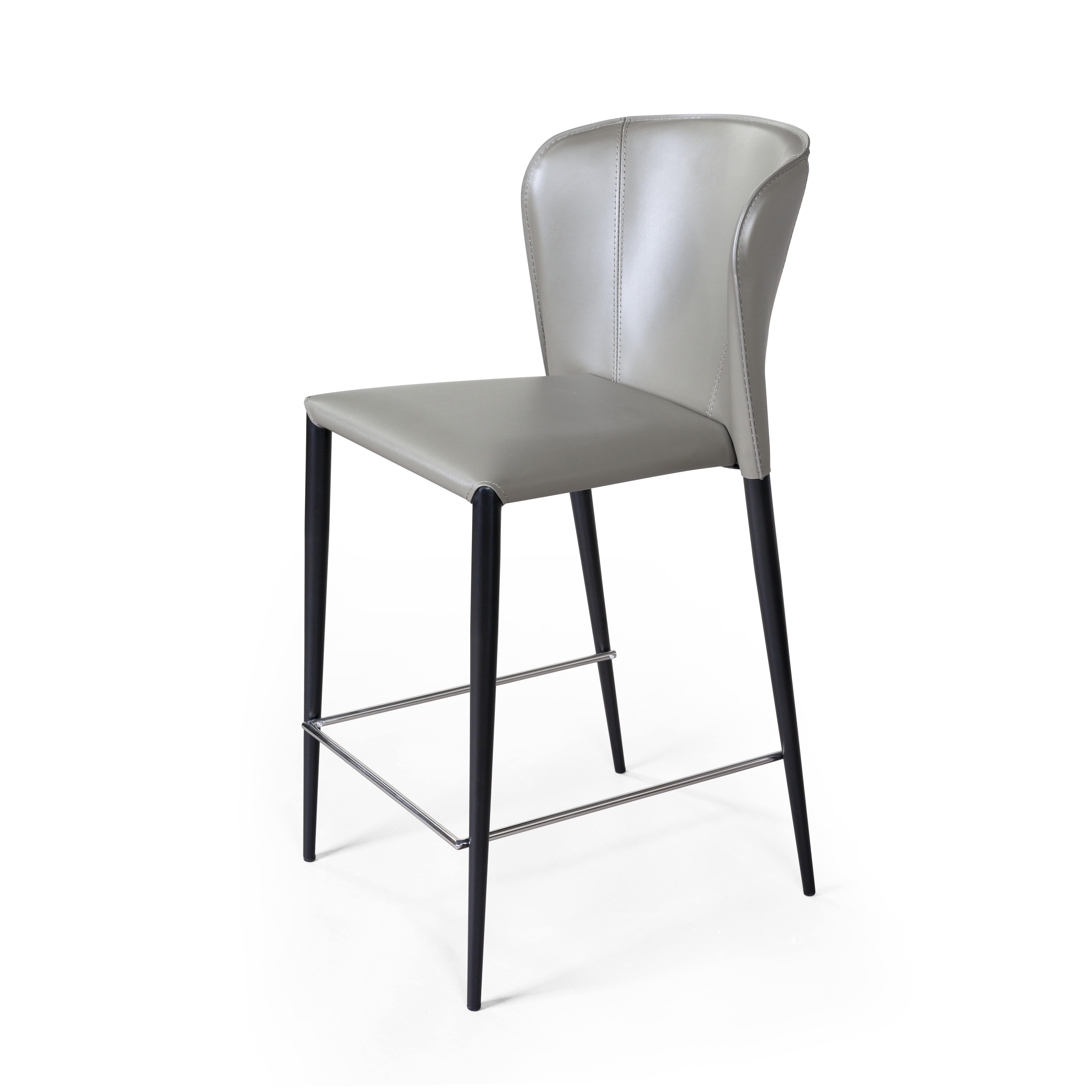 Стул полубарный Альберт, кожа тауп