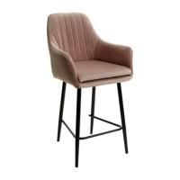 Полубарный стул Роден Premier, Серо-коричневый велюр, 65 см