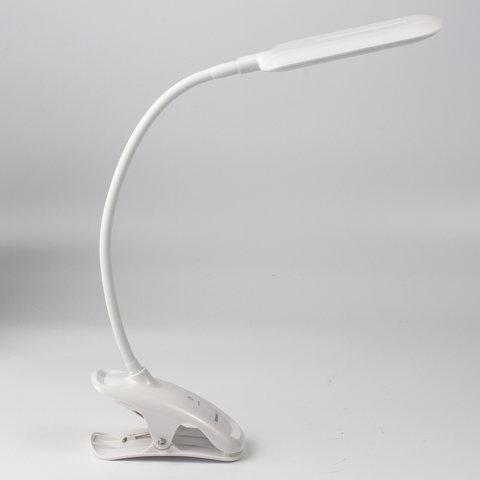 Настольная лампа / светильник SONNEN BR-819C, на прищепке, светодиодная, 8 Вт, белый, 236667