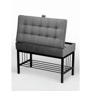 Банкетка Н-76 (черный/серый)