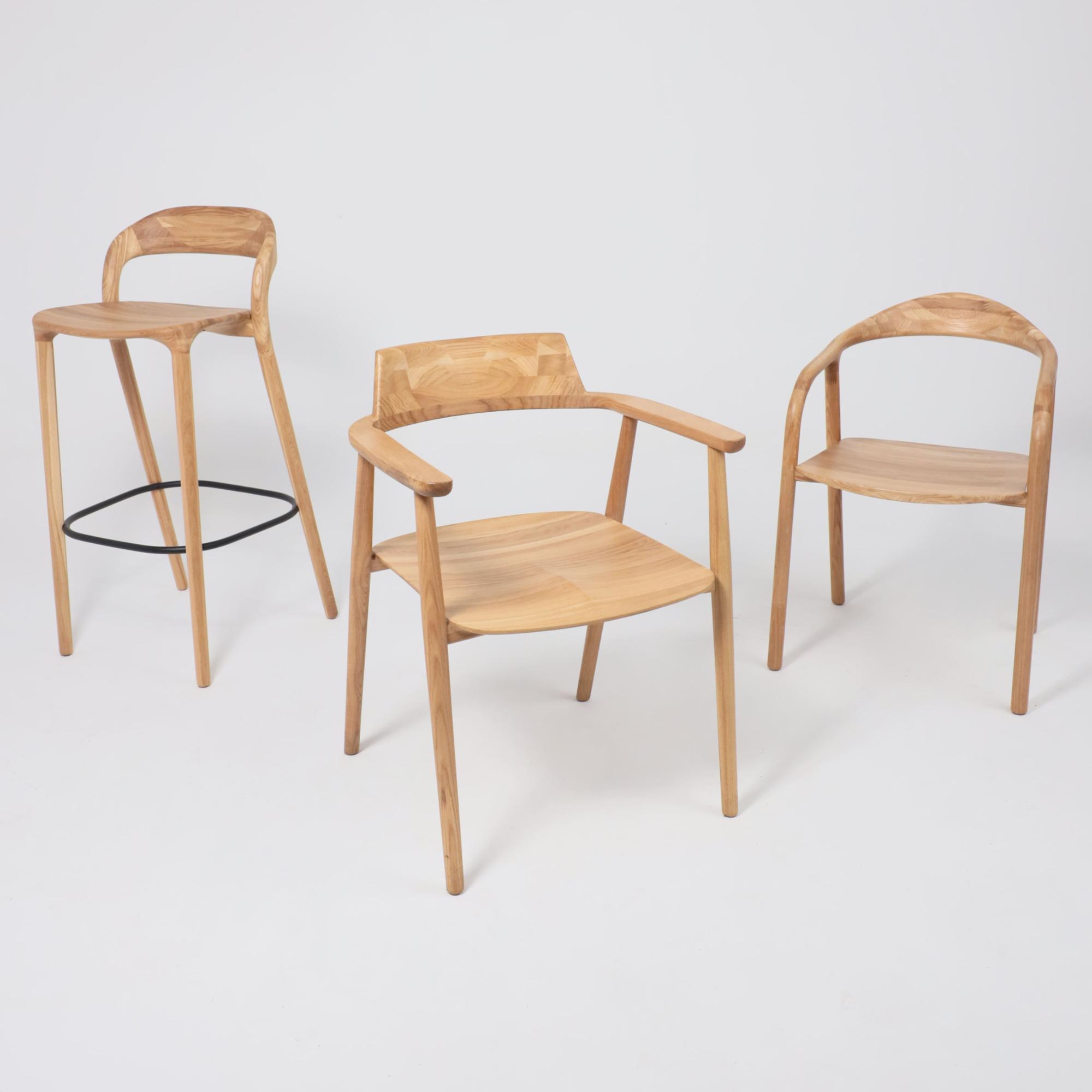 Стул Био, покрытие бесцветное, массив дуба