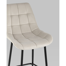 Стул полубарный Флекс велюр бежевый 2 шт.